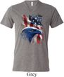 Mens USA Tee American Icon Tri Blend V-neck
