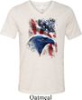 Mens USA Tee American Icon Tri Blend V-neck