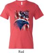 Mens USA Tee American Icon Tri Blend V-neck