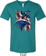 Mens USA Tee American Icon Tri Blend V-neck