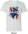 Mens USA Tee American Icon Tri Blend V-neck
