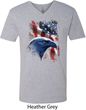 Mens USA Tee American Icon V-neck Shirt