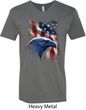 Mens USA Tee American Icon V-neck Shirt