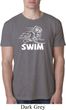 Mens White Penguin Power Swim Burnout Shirt