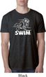 Mens White Penguin Power Swim Burnout Shirt