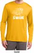 Mens White Penguin Power Swim Dry Wicking Long Sleeve