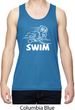 Mens White Penguin Power Swim Dry Wicking Tank Top