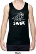 Mens White Penguin Power Swim Dry Wicking Tank Top