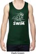 Mens White Penguin Power Swim Dry Wicking Tank Top