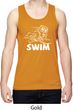 Mens White Penguin Power Swim Dry Wicking Tank Top
