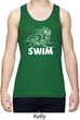 Mens White Penguin Power Swim Dry Wicking Tank Top