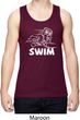Mens White Penguin Power Swim Dry Wicking Tank Top