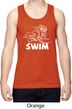 Mens White Penguin Power Swim Dry Wicking Tank Top