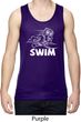 Mens White Penguin Power Swim Dry Wicking Tank Top