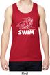 Mens White Penguin Power Swim Dry Wicking Tank Top