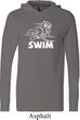 Mens White Penguin Power Swim Lightweight Hoodie