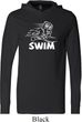 Mens White Penguin Power Swim Lightweight Hoodie