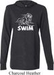 Mens White Penguin Power Swim Lightweight Hoodie