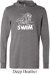 Mens White Penguin Power Swim Lightweight Hoodie