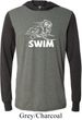 Mens White Penguin Power Swim Lightweight Hoodie