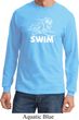 Mens White Penguin Power Swim Long Sleeve