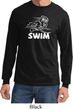 Mens White Penguin Power Swim Long Sleeve