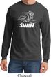 Mens White Penguin Power Swim Long Sleeve
