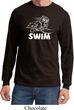 Mens White Penguin Power Swim Long Sleeve
