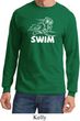 Mens White Penguin Power Swim Long Sleeve