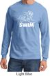 Mens White Penguin Power Swim Long Sleeve