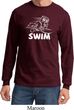 Mens White Penguin Power Swim Long Sleeve
