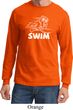 Mens White Penguin Power Swim Long Sleeve