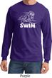 Mens White Penguin Power Swim Long Sleeve