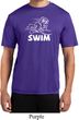 Mens White Penguin Power Swim Moisture Wicking T-shirt