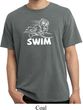 Mens White Penguin Power Swim Pigment Dyed Shirt