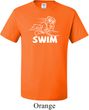 Mens White Penguin Power Swim Tall T-Shirt