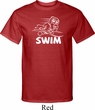 Mens White Penguin Power Swim Tall T-Shirt