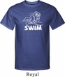 Mens White Penguin Power Swim Tall T-Shirt