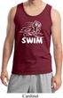 Mens White Penguin Power Swim Tank Top