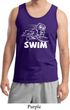 Mens White Penguin Power Swim Tank Top