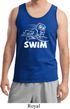 Mens White Penguin Power Swim Tank Top