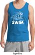 Mens White Penguin Power Swim Tank Top