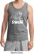 Mens White Penguin Power Swim Tank Top