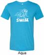 Mens White Penguin Power Swim Tri Blend Tee