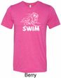 Mens White Penguin Power Swim Tri Blend Tee