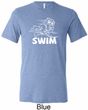 Mens White Penguin Power Swim Tri Blend Tee