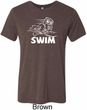 Mens White Penguin Power Swim Tri Blend Tee