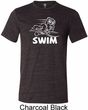 Mens White Penguin Power Swim Tri Blend Tee