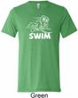 Mens White Penguin Power Swim Tri Blend Tee