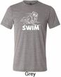 Mens White Penguin Power Swim Tri Blend Tee